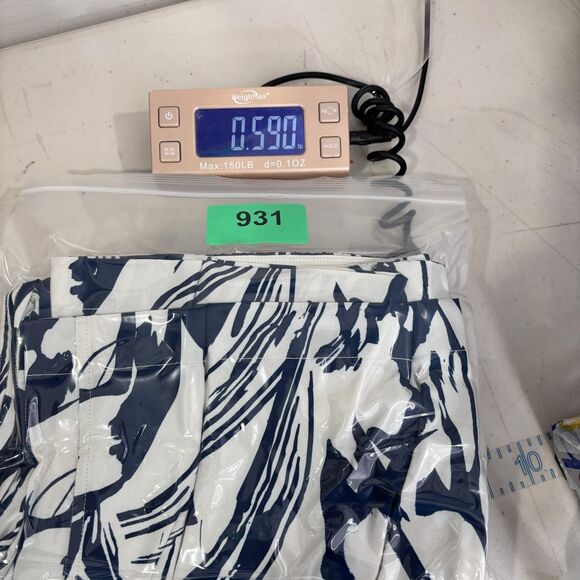 Lululemon Swift Mid-Rise Wide Leg Pant Sz 12 Whimsical Meld Wp Bone Mineral Blue - Picture 15 of 15